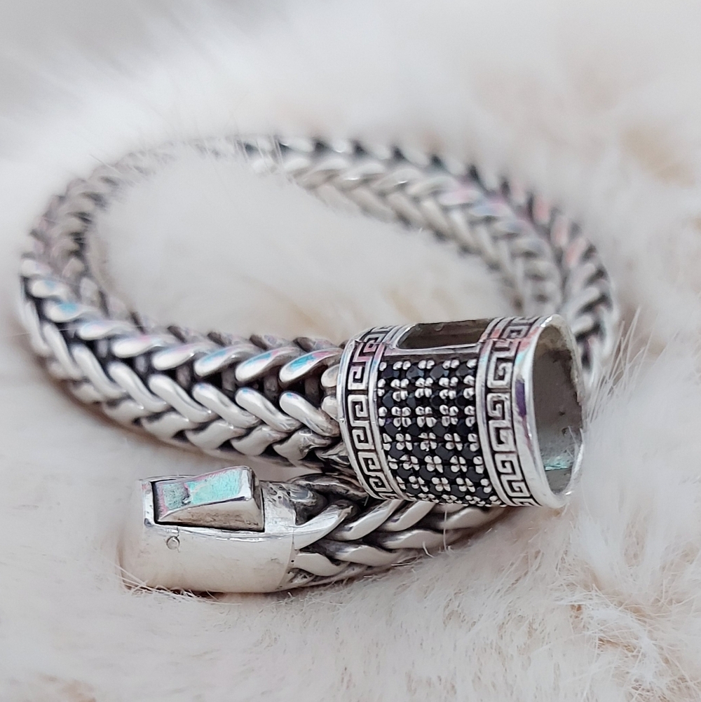 Hand Woven Sterling 925 Silver Bracelet